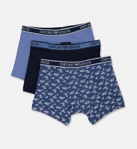 Emporio Armani Boxerx3 Knit, Indigo, S, Packshot View