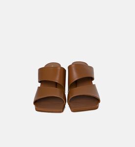 High Heel Leather Sabot Mules High Heel Leather Sabot Mules