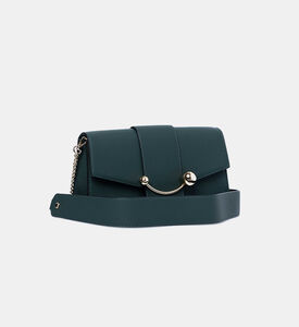 Mini Crescent Leather Crossbody Bag