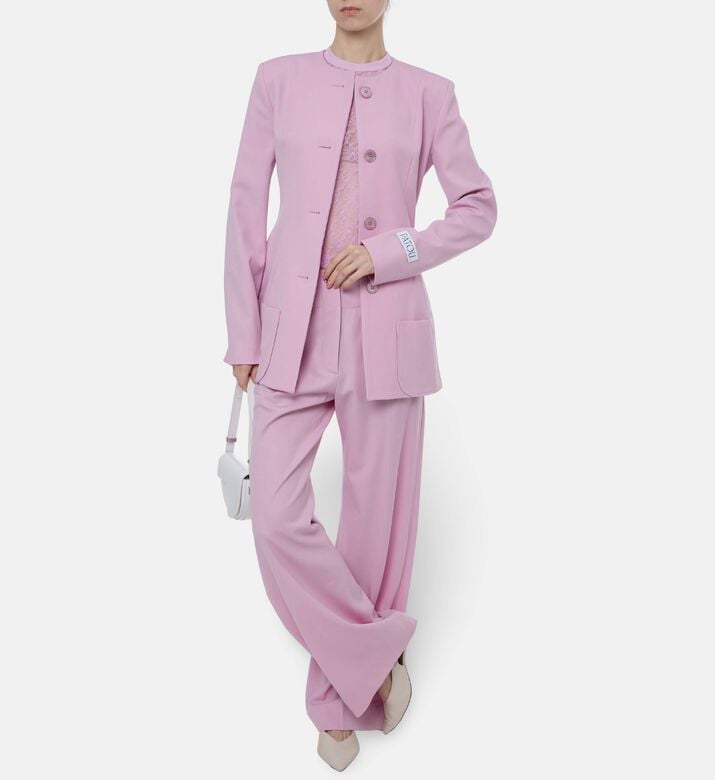 Patou Fitted Botton-down Jacket, Model View