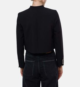 Ba and Sh Button Closure Long-sleeve Vest, Model View