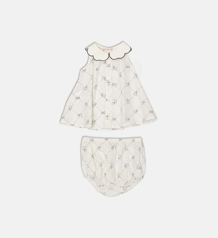 All-over Dog-pattern Two-piece Set