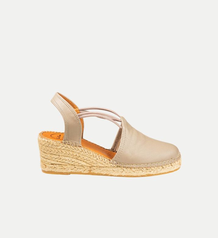 Torino-p Leather Mid-wedge Closed-toe Espadrille
