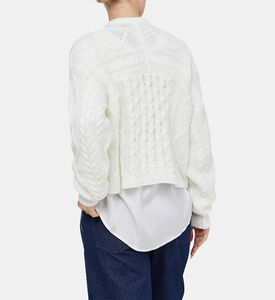 جاكيت صوف قصير بأزرار