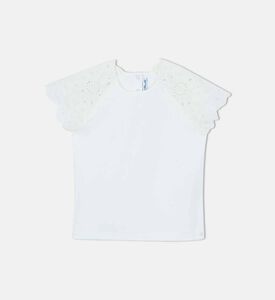 English-style Embroidery T-shirt