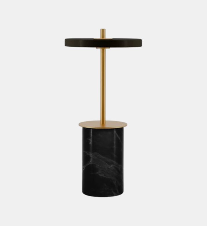 Umage Asteria Move Mini Portable Table Lamp, Black, Packshot View