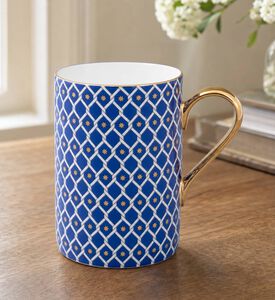 Imperial Gold Handle Star Accent Trellis Mug, Model View