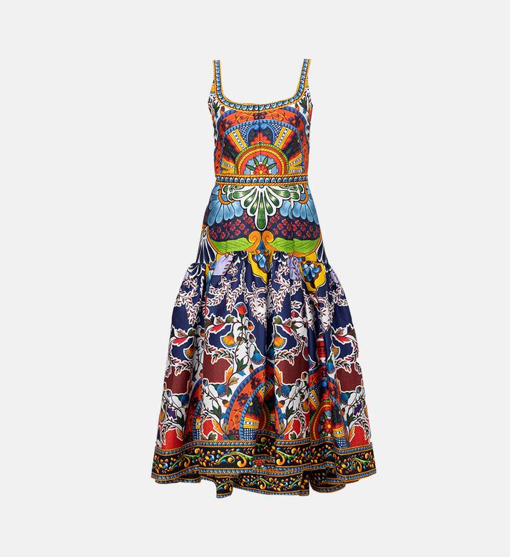 Diana Sleeveless Structured Midi Dress