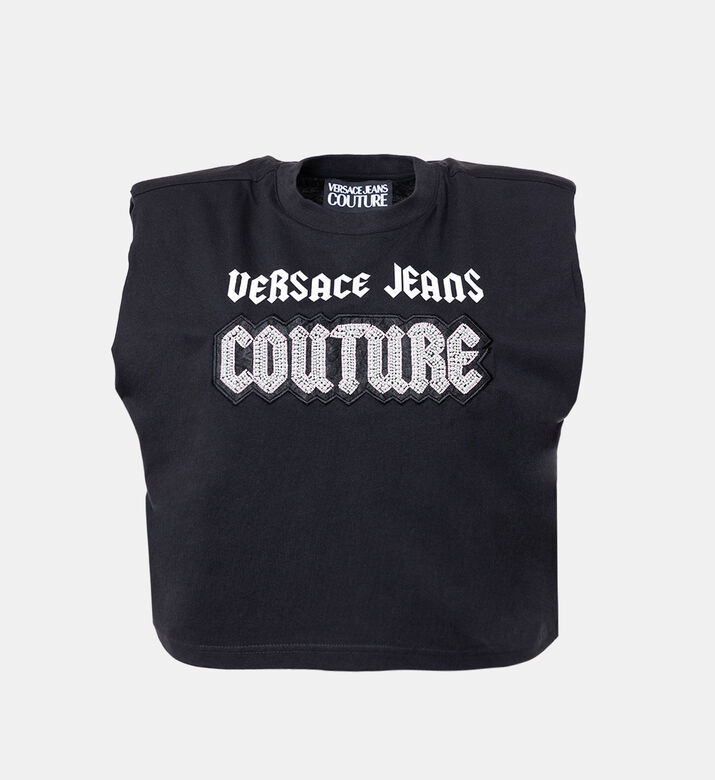 Cotton Sleeveless Crop Top