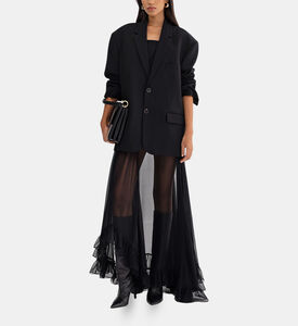 تنورة بخصر مطاطي وكشكشة