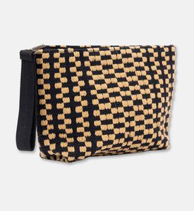 Sea You Soon Checkered Pattern Clutch Bag, Packshot View