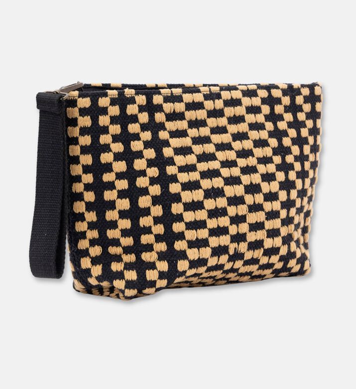 Sea You Soon Checkered Pattern Clutch Bag, Packshot View