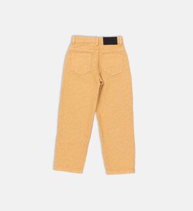 Jumbled Logo Jacquard Cotton Twill Pants