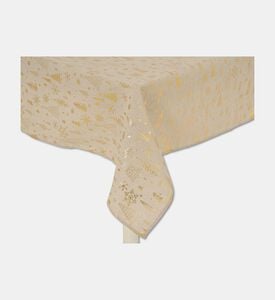 Kaemingk Tablecloth Foil Tree Snowflake, Gold, Packshot View