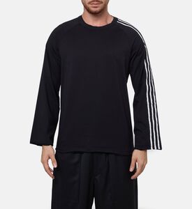 Y-3 Stripe-print Long-sleeve Top, Model View