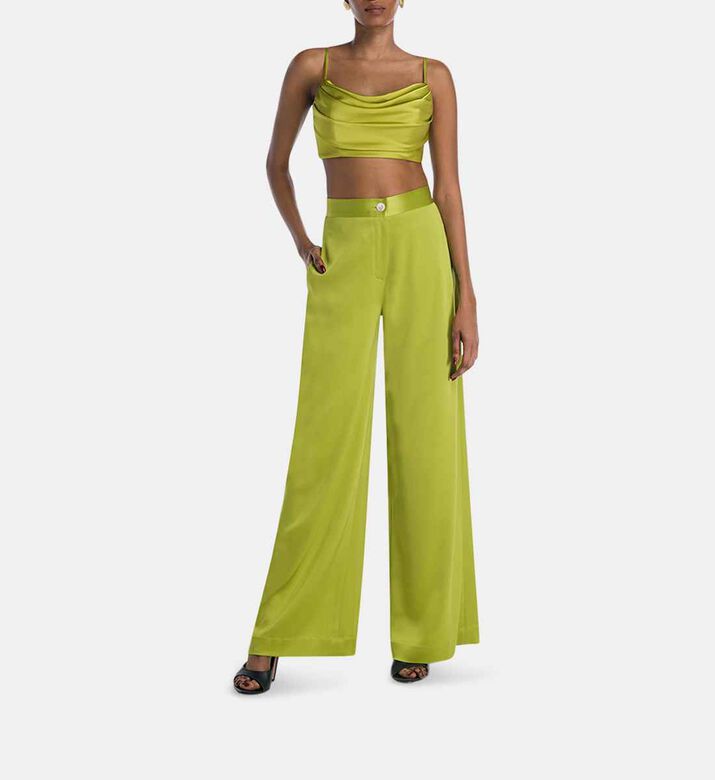 Satin Corset Crop Top