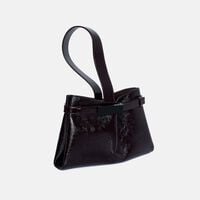 Span Leather Bar Hardware Clutch