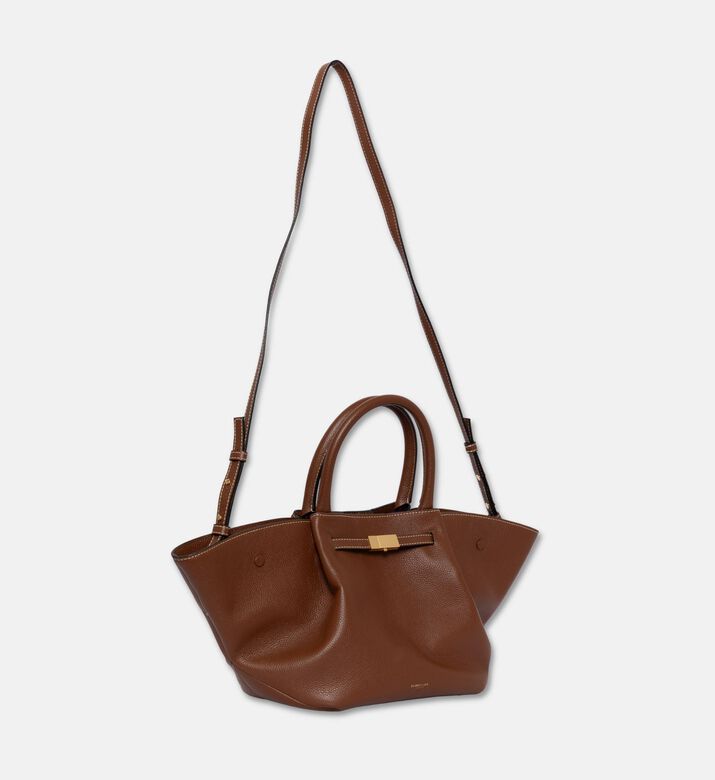 Demellier City-inspired Leather Bag, Light-brown, Packshot View