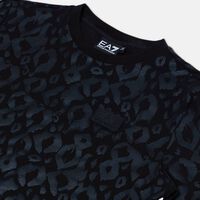 Cotton Logo-badge All-over Print T-shirt