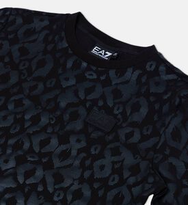 Cotton Logo-badge All-over Print T-shirt