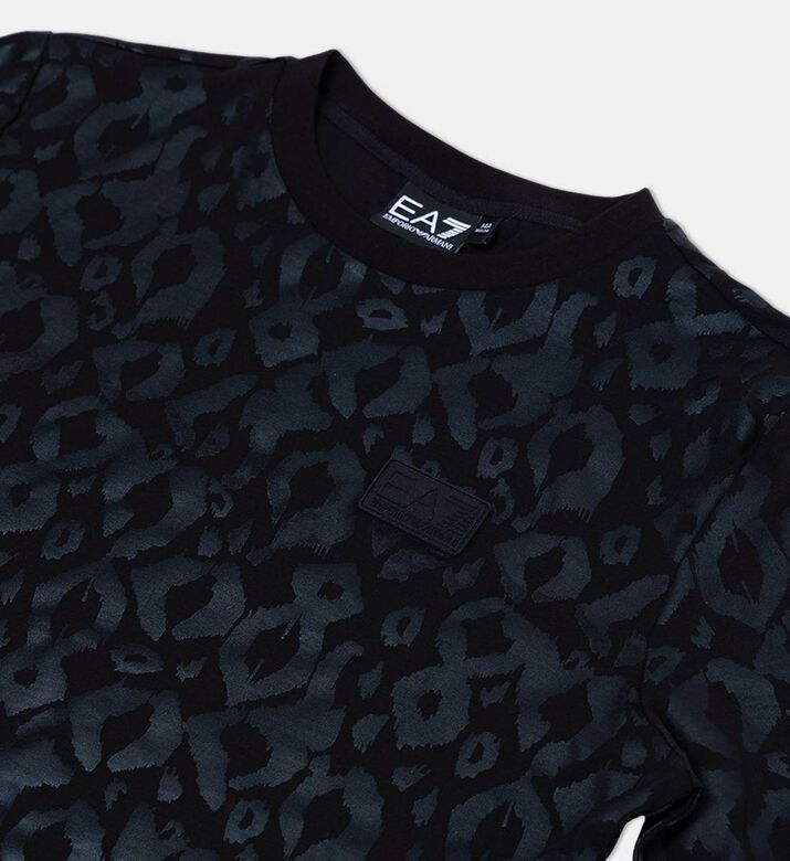 Cotton Logo-badge All-over Print T-shirt Cotton Logo-badge All-over Print T-shirt