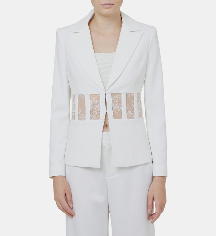 Alexia Lace Sheer Corset Blazer