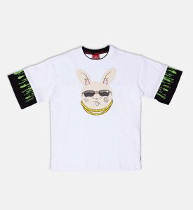 Splatter Bunny Over Double T-shirt