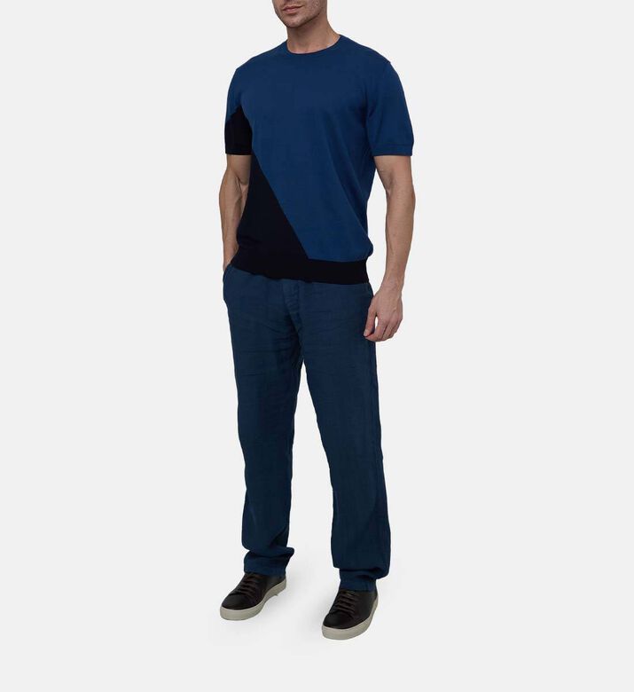 Linen Tailored-fit Trousers