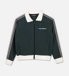 Karl Lagerfeld Track Ribbed Cardigan, Packshot View