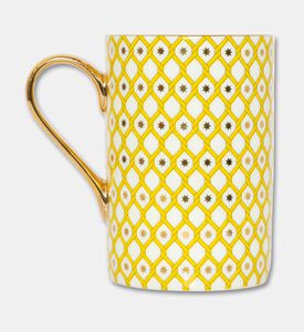 Imperial Gold-tone Trim Lattice Teacup Saucer, Yellow, Packshot View