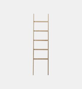 سلم منشفة من خشب المنك والبلوط