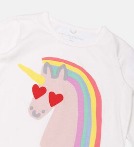 تيشيرت قطن بطبعة يونيكورن