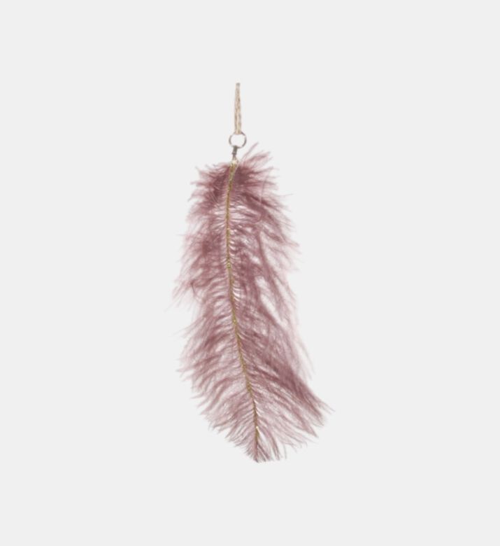 Glitter Ostrich Feather Ornament