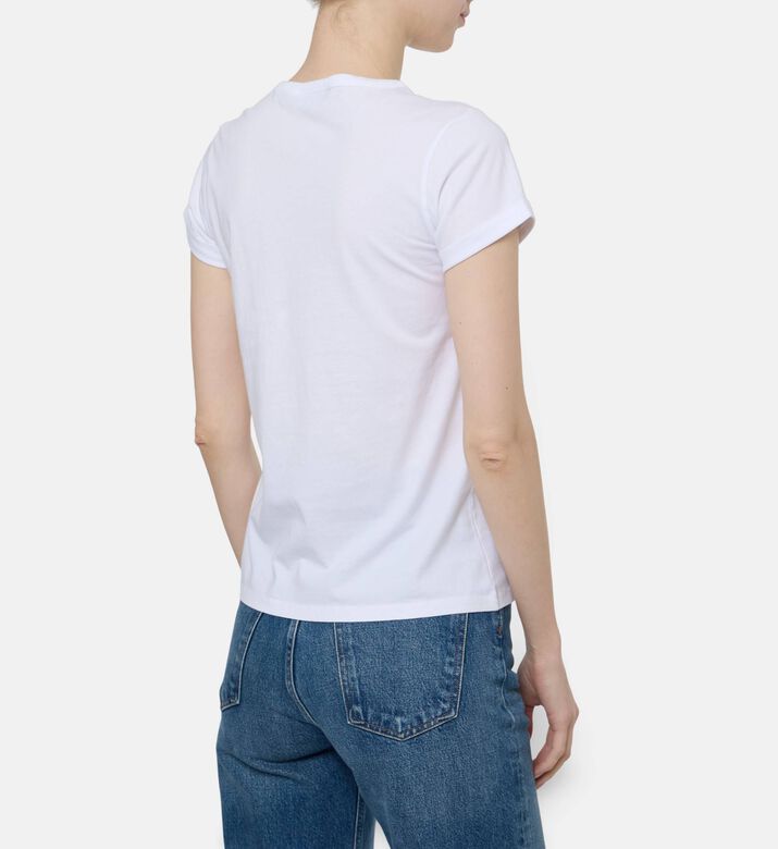 Maison Labiche Embroidered Crewneck T-shirt, Model View