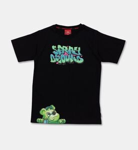 Sprayground Catch Bear Regular T-shirt, Black, 8y, Packshot View