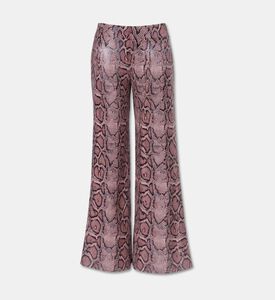 Alice and Olivia Snakeskin-print Wide-leg Pants, Packshot View