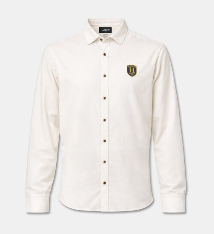 Hackett London Heritage Logo-embroidery Long-sleeve Shirt, Packshot View