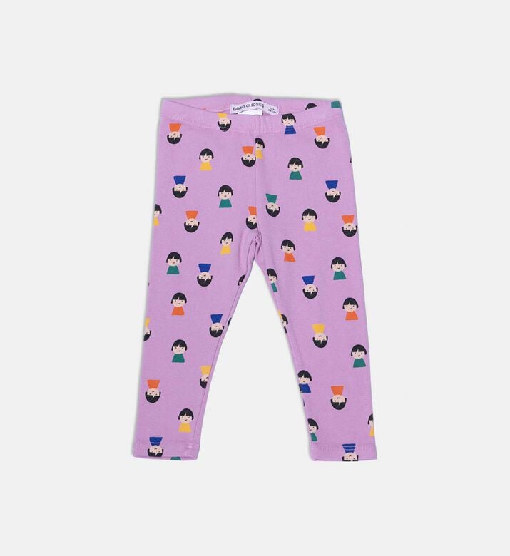Bobo Choses All-over Inverted Doll Faces Elasticated Waistband Leggings, Packshot View