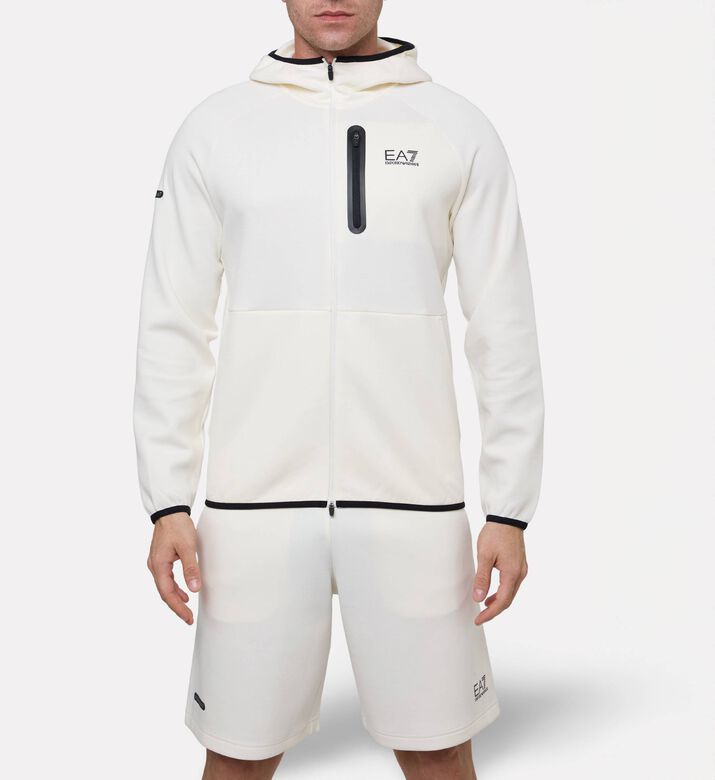 EA7 Cotton Hooded Sweatshirt, Model View