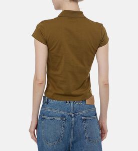 Button-placket Short-sleeve T-shirt Button-placket Short-sleeve T-shirt