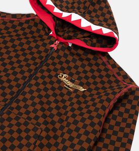 هودي بنقشة مربعات تايك أوفر ذا ثرون