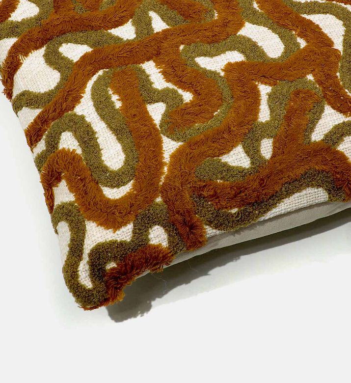 Scribble Cotton Square Cushion