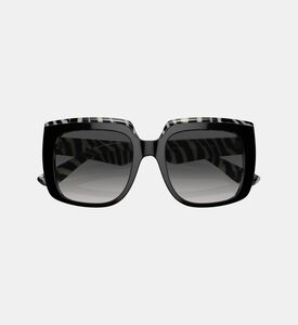 نظارة شمسية مربعة بطبعة حمار وحشي 54