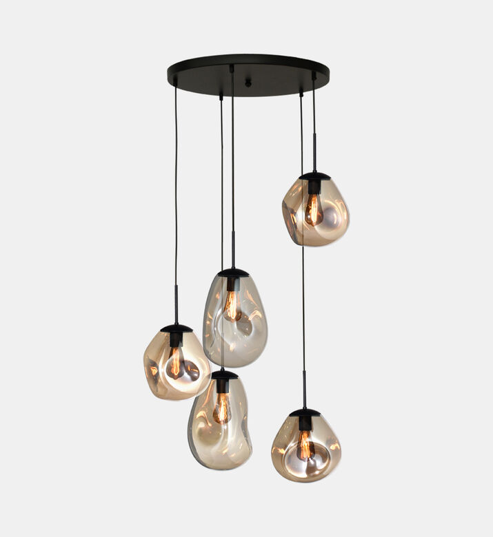 Masterlight Lava 5-organic Glass Ceiling Lamp, Packshot View