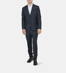 Single Breasted Wool Suit Blazer