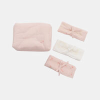 All-over Print Cosmetic Bag Blancket Set