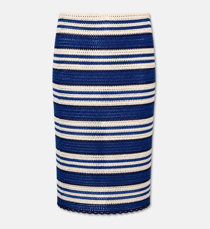 Luisa Spagnoli Stripe-print Regular-fit Skirt, Packshot View