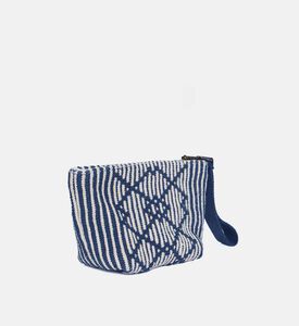 حقيبة يد صغيرة مطرزة بنقوش هندسية