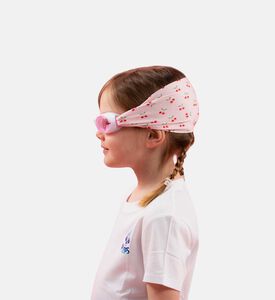 نظارة سباحة بيضاء للأطفال بشريط ناعم مزينة بأحادي القرن السحري