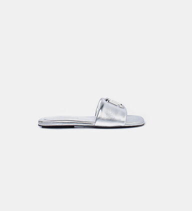 J Marc Metallic Leather Sandals